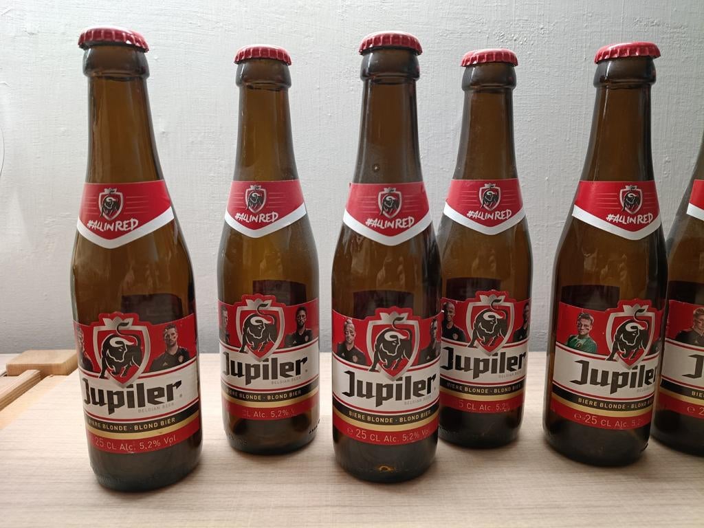 Jupiler Rode Duivels Flesjes WK2016, Collections, Marques de bière, Enlèvement, Bouteille(s), Jupiler