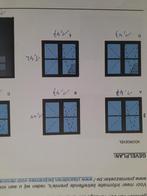 7 Rolluiken wit, plastiek nog in goede staat, Doe-het-zelf en Bouw, Rolluiken, Ophalen, Gebruikt, 100 tot 150 cm, Wit