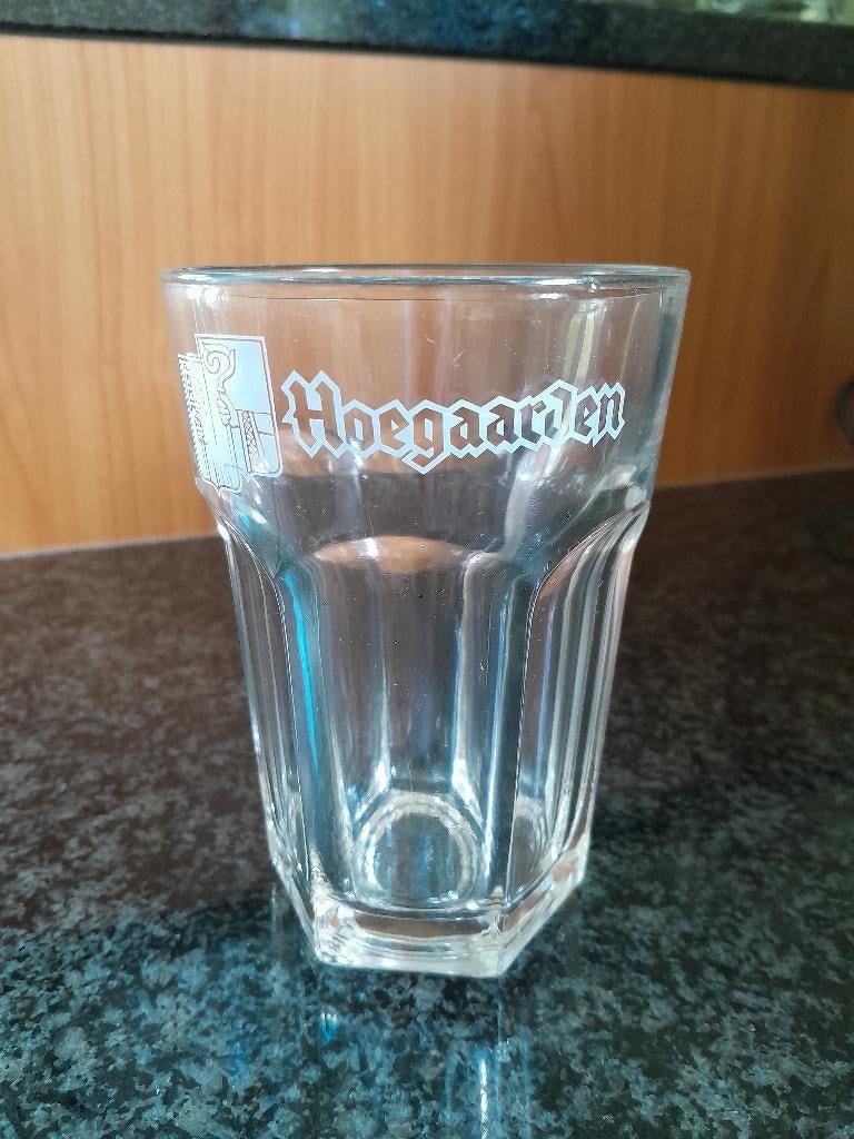 Vintage bierglazen Hoegaarden, Enlèvement, Utilisé, Verre à bière