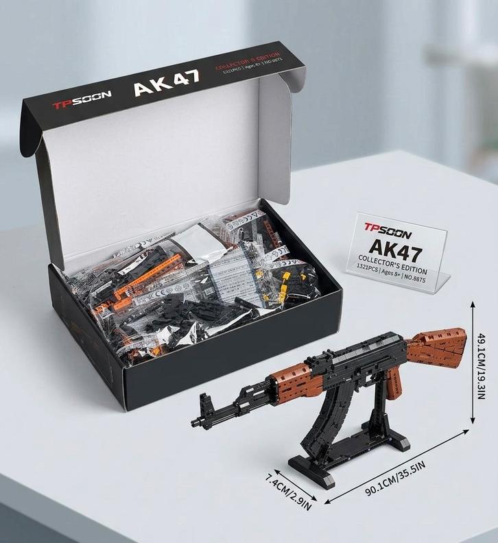 TPSOON AK47 Collector's Edition - 1321 pièces - 90cm - Neu, Hobby & Loisirs créatifs, Modélisme | Radiocommandé & Téléguidé | Hélicoptères & Quadricoptères