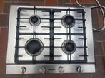 Miele gaskookplaat 4 pitten – inox – goed werkend, Elektronische apparatuur, Fornuizen, Ophalen