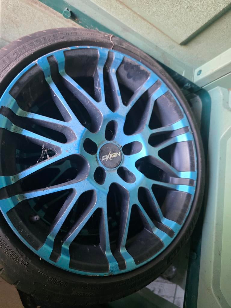 Oxrock oxigin velgen te koop , met banden, Autos : Pièces & Accessoires, Pneus & Jantes, Pneus été, 18 pouces, Enlèvement, Utilisé