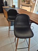 Tabourets de bar, Bois, Avec repose-pieds, 4 tabourets, Comme neuf