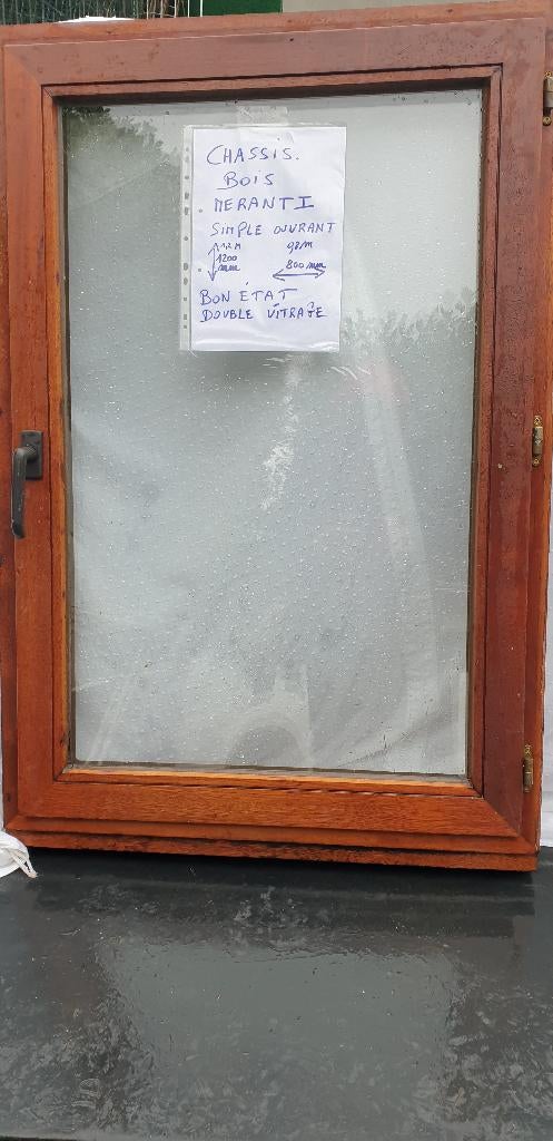 CHASSIS BOIS DV MERANTI, Bricolage & Construction, Vitres, Châssis & Fenêtres, Double vitrage, Enlèvement