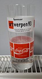 Coca Cola Coca-Cola glas 1993 Antwerpen culturele stad, Verzamelen, Ophalen of Verzenden, Zo goed als nieuw, Frisdrankglas
