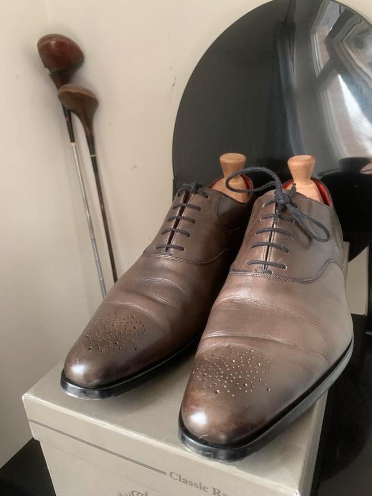 Finsbury Special Series Schoenen Taupe Grijs Leer 43 (9), Kleding | Heren, Schoenen, Zo goed als nieuw, Ophalen of Verzenden