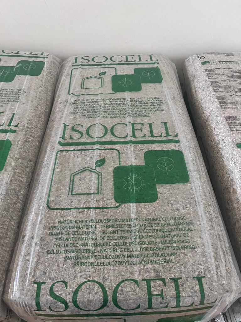 Isolation en cellulose Isocell (14 kg), Enlèvement, Neuf, Autres matériaux