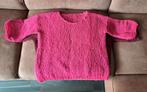 Gebreide trui met korte mouw, roze of bordeaux , L, Ophalen of Verzenden, Zo goed als nieuw, Maat 42/44 (L), Roze