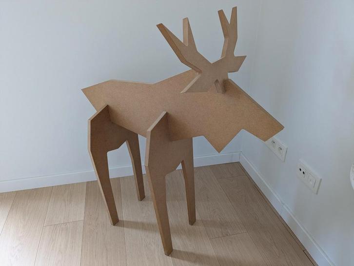 Houten rendier deco 1m, Maison & Meubles, Accessoires pour la Maison | Autre, Comme neuf, Enlèvement