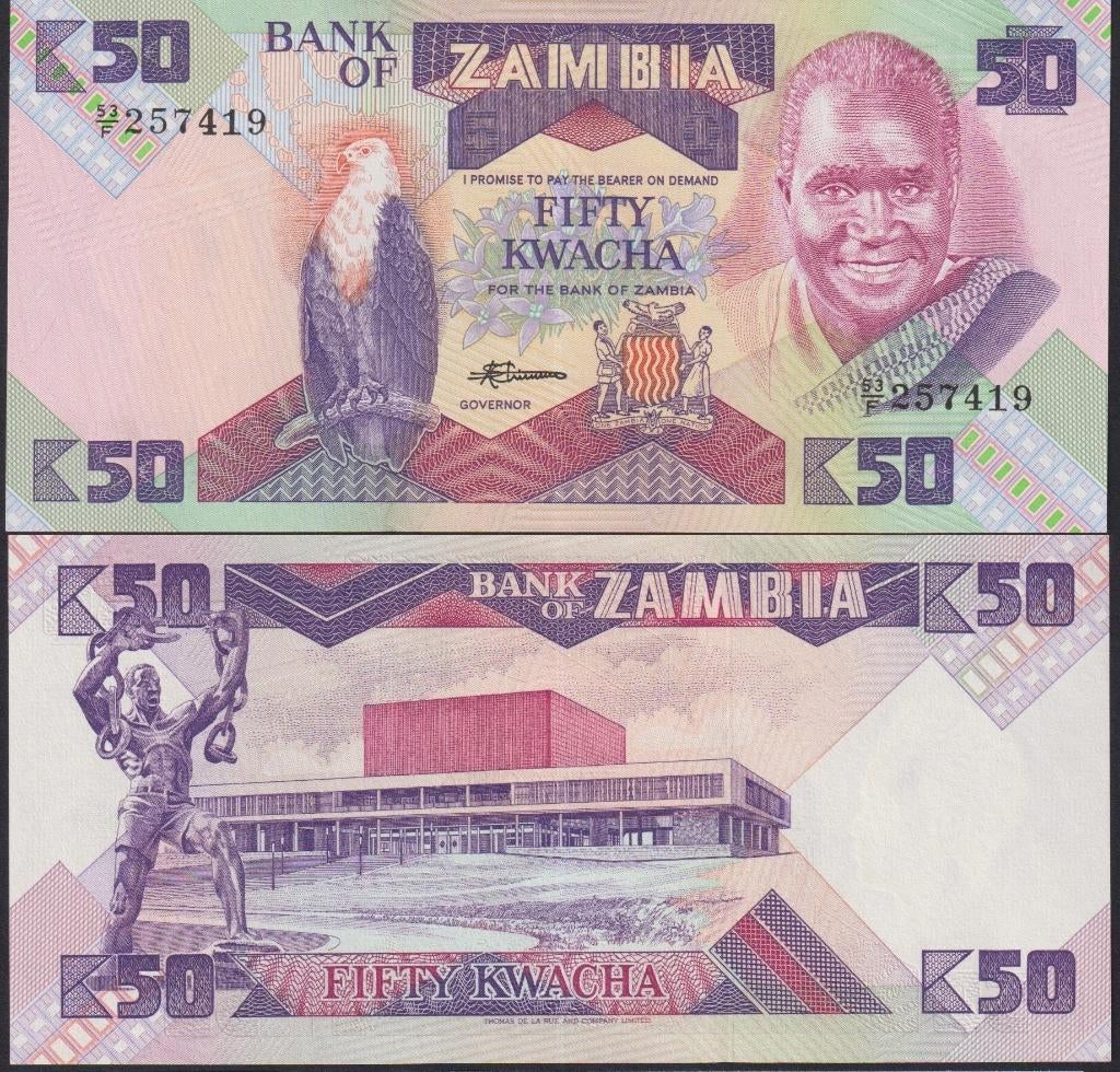 Zambie, Enlèvement ou Envoi, Zambie, Billets en vrac