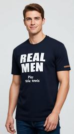 Heren t-shirt REAL MEN 'Play table tennis', Enlèvement ou Envoi, Neuf