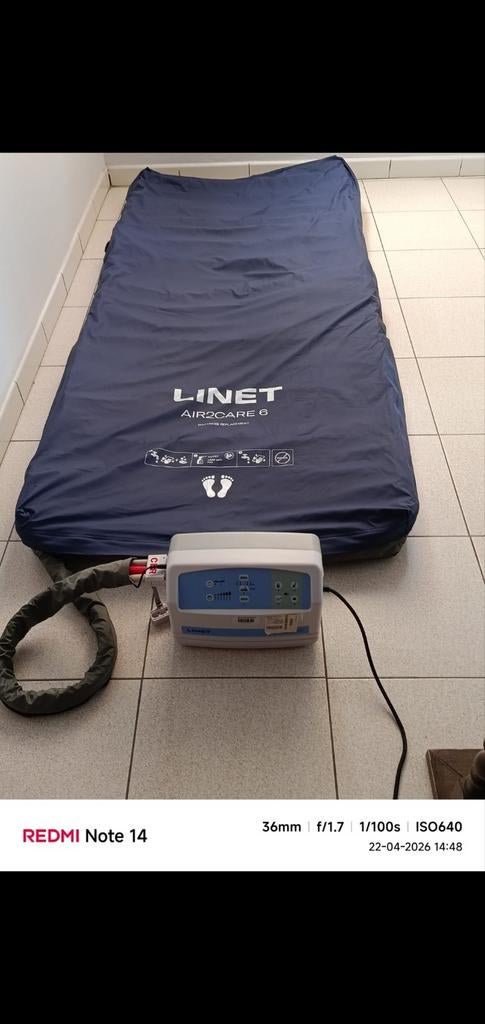 Matras doorligwonden, Ophalen, Matras