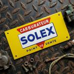 Emaille Schild SOLEX 70's Motorfiets Verkooppunt Reclamebord, Verzenden, Gebruikt, Reclamebord