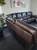 Salon d angle en cuir brun, Enlèvement, Utilisé, Cuir