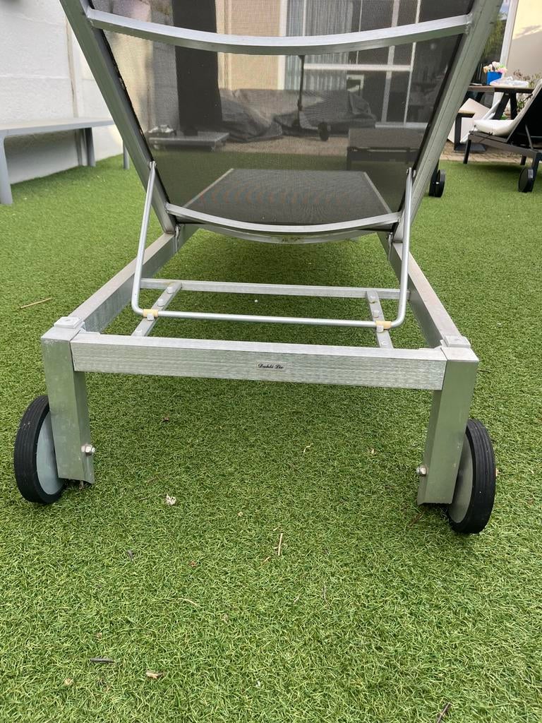 Ligbed Dahli Lio dezelfde als Bristol, Tuin en Terras, Ophalen, Gebruikt, Aluminium, Verstelbaar