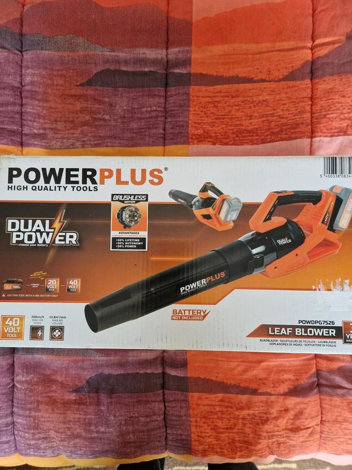 2 souffleur de feuilles PowerPlus DualPower 40V et 20V neuf, Jardin & Terrasse, Souffleurs de feuilles, Neuf, Porté à la main