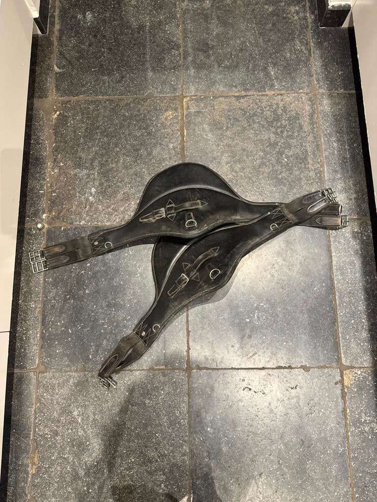 2x LJ springsingel zwart 105cm, Antiquités & Art, Antiquités | Miroirs, Enlèvement