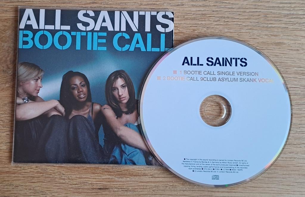 All Saints - Bootie Call, CD & DVD, CD Singles, Comme neuf, Pop, 1 single, Enlèvement ou Envoi