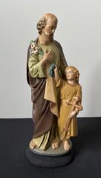 Heel mooi Beeld : Jozef met Jezus - 33cm - Gips, Ophalen of Verzenden