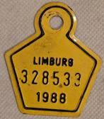 Limburg 1988 fietstaksplaat 328533
Deze voorwerp, Ophalen of Verzenden