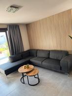 Moderne Donkergrijze Hoekzetel te koop, Ophalen, Gebruikt, Kunststof, Modern