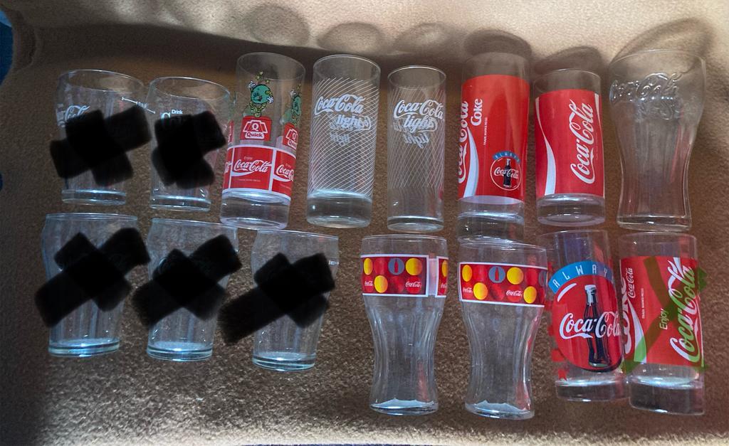 CocaCola glazen, Verzamelen, Glas en Drinkglazen, Ophalen, Zo goed als nieuw