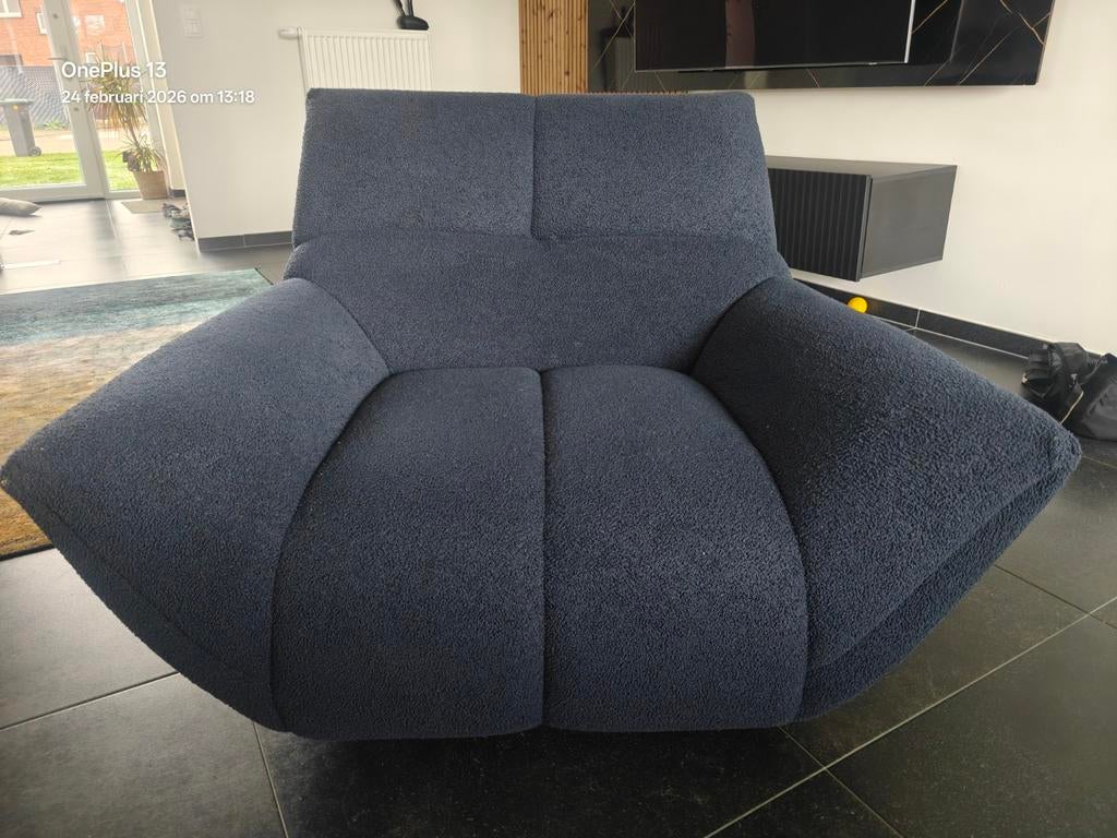Richter young design prachtige bouclé stof fauteuil, Huis en Inrichting, Fauteuils, Ophalen, Stof
