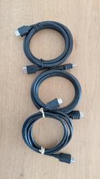 HDMI kabels 3 stuks, 1.5meter, TV, Hi-fi & Vidéo, Câbles audio & Câbles de télévision, Enlèvement ou Envoi, Neuf, Moins de 2 mètres