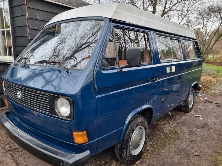 Unieke volkswagen t3 bus benzine camper hefdak, Auto's, Oldtimers, Particulier, Volkswagen, Benzine