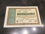 Duitsland Aachen 5 miljoen Mark 1923, Postzegels en Munten, Ophalen of Verzenden, Duitsland