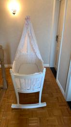 Massief eiken wieg, Ophalen, Zo goed als nieuw, Wieg