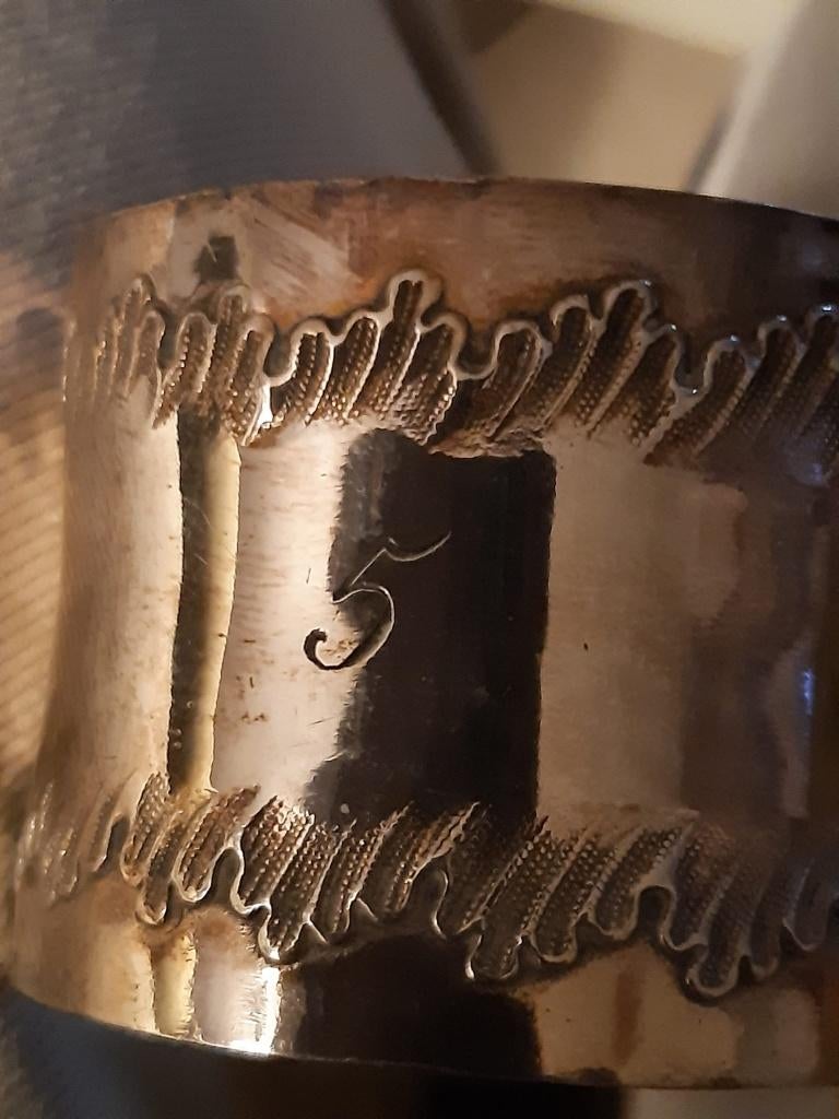 Rond de serviette - plaqué argent Wiskeman, Enlèvement ou Envoi, Or