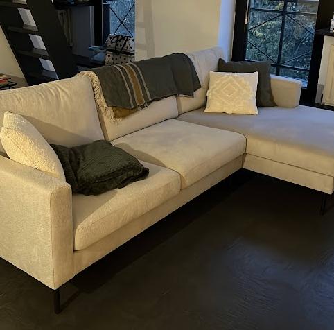 Siège - siège d'angle - en forme de L, Maison & Meubles, Canapés | Salons, Enlèvement, Utilisé, Banc d'angle, Tissus