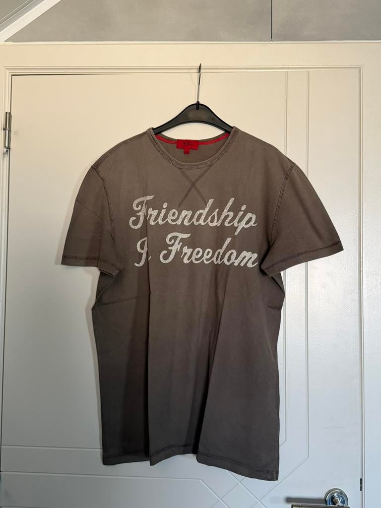 Nieuwstaat heren shirt van Hugo Boss (xl), Kleding | Heren, Grote Maten, Ophalen, Zo goed als nieuw, Bruin, Shirt