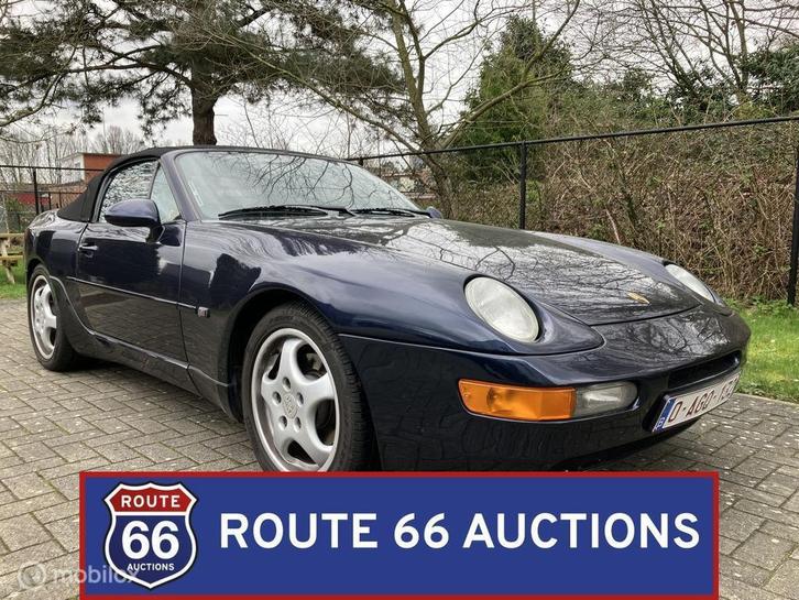 Porsche 968 Cabriolet | 1992 | Route 66 Auctions, Auto's, Oldtimers, Bedrijf, Te koop, Porsche, Benzine, Overige carrosserie, Handgeschakeld