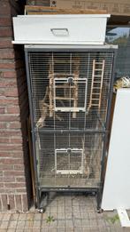 Papegaaienkooi, Dieren en Toebehoren, Vogels | Hokken en Kooien, Ophalen, Gebruikt, Metaal, Vogelkooi