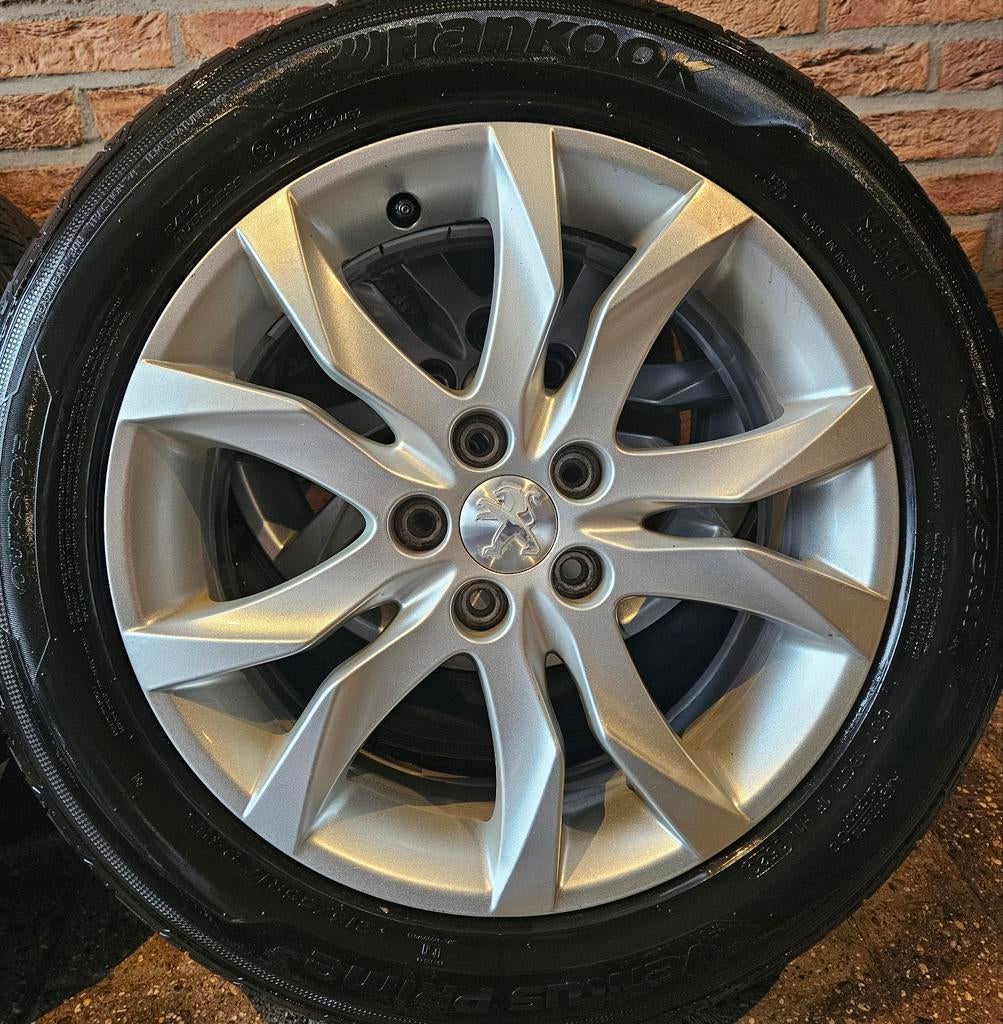 Set d'été Peugeot 508 17 pouces 5x108 Hankook 215-55R17 4-7m, Enlèvement