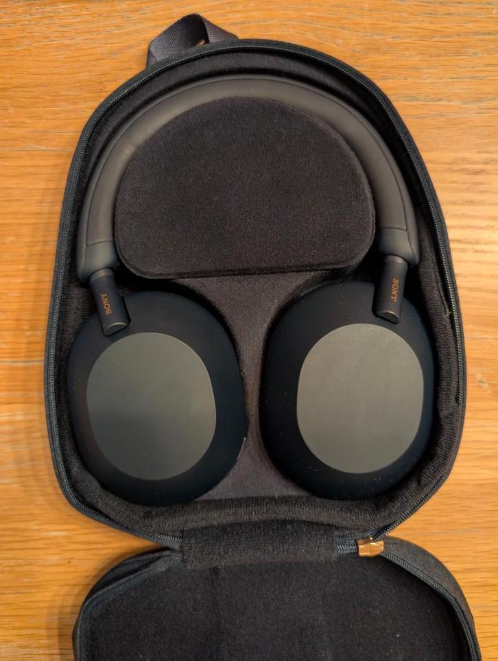 Sony WH-1000XM5 - Blauw, Audio, Tv en Foto, Hoofdtelefoons, Gebruikt, Over oor (circumaural), Sony, Draadloos, Bluetooth, Surround