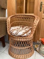 Siège en rotin avec coussin, Enlèvement, Comme neuf