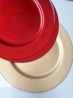 Set van 4 nieuwe borden, 33 cm, Chris G, harde plastic, 2+2, Ophalen of Verzenden, Nieuw, Rond, Kunststof