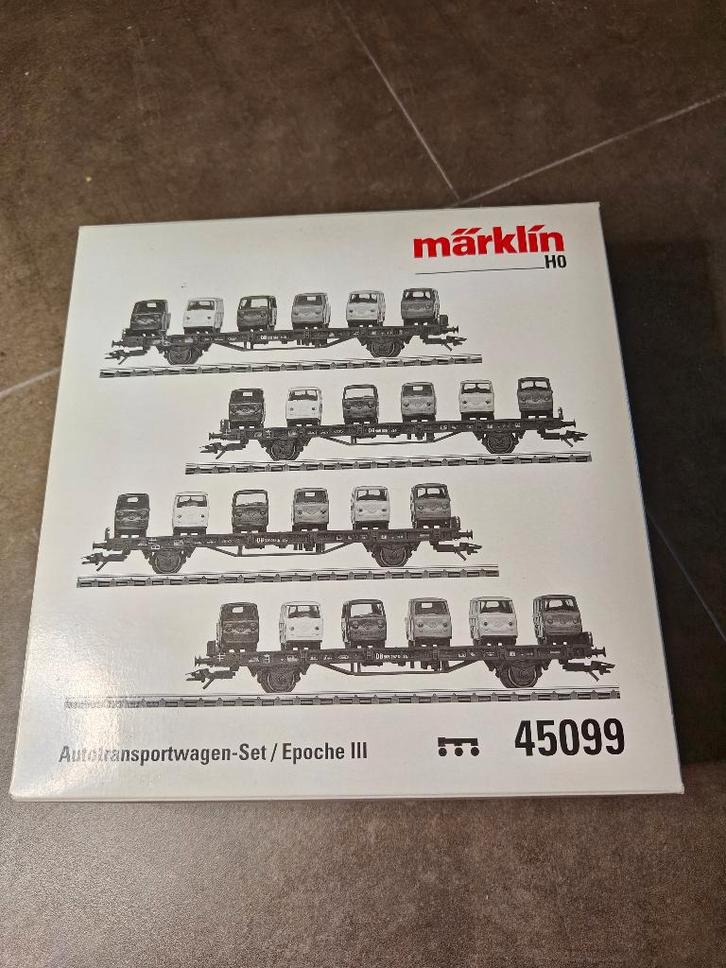 Kit de transport pour voiture Marklin 45099, Hobby & Loisirs créatifs, Trains miniatures | HO, Neuf, Wagon, Märklin, Enlèvement ou Envoi