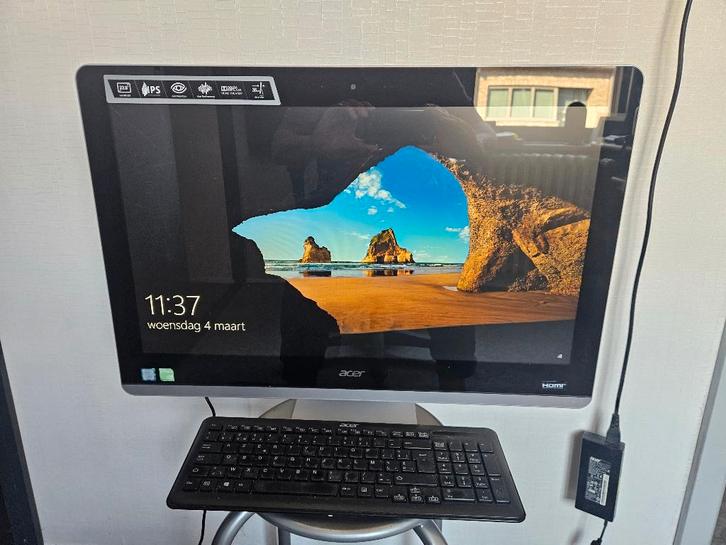 Acer all in one PC, Informatique & Logiciels, Ordinateurs de bureau, Utilisé, 2 à 3 Ghz, SSD, 8 GB, Enlèvement ou Envoi