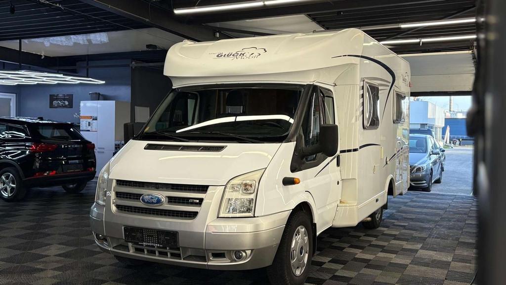 Ford TRANSIT CAPRON GLÜCKSMOBIL bj. 2008 102000km, Auto's, 4 zetels, Multifunctioneel stuurwiel, Gebruikt, Wit