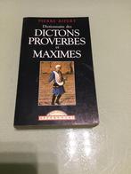 Dictionnaire des dictons, proverbes et maximes, Boeken, Woordenboeken, Gelezen, Frans, Overige uitgevers, Ophalen of Verzenden