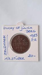 Duché de Jülich-Berg 1/2 stuber 1785 P.R rare, Enlèvement ou Envoi