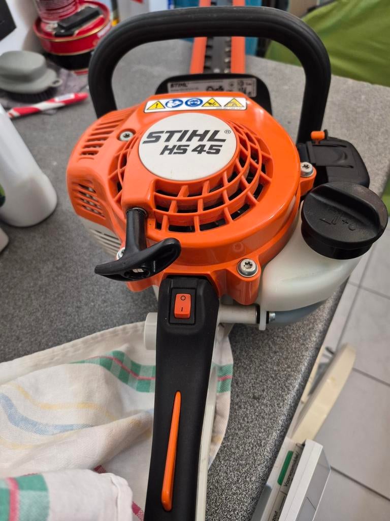 Stihl HS45 60 cm blad, Ophalen, Zo goed als nieuw, Benzine, Stihl