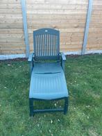 1 groen ligbed met kussen Hartmann, Ophalen, Zo goed als nieuw