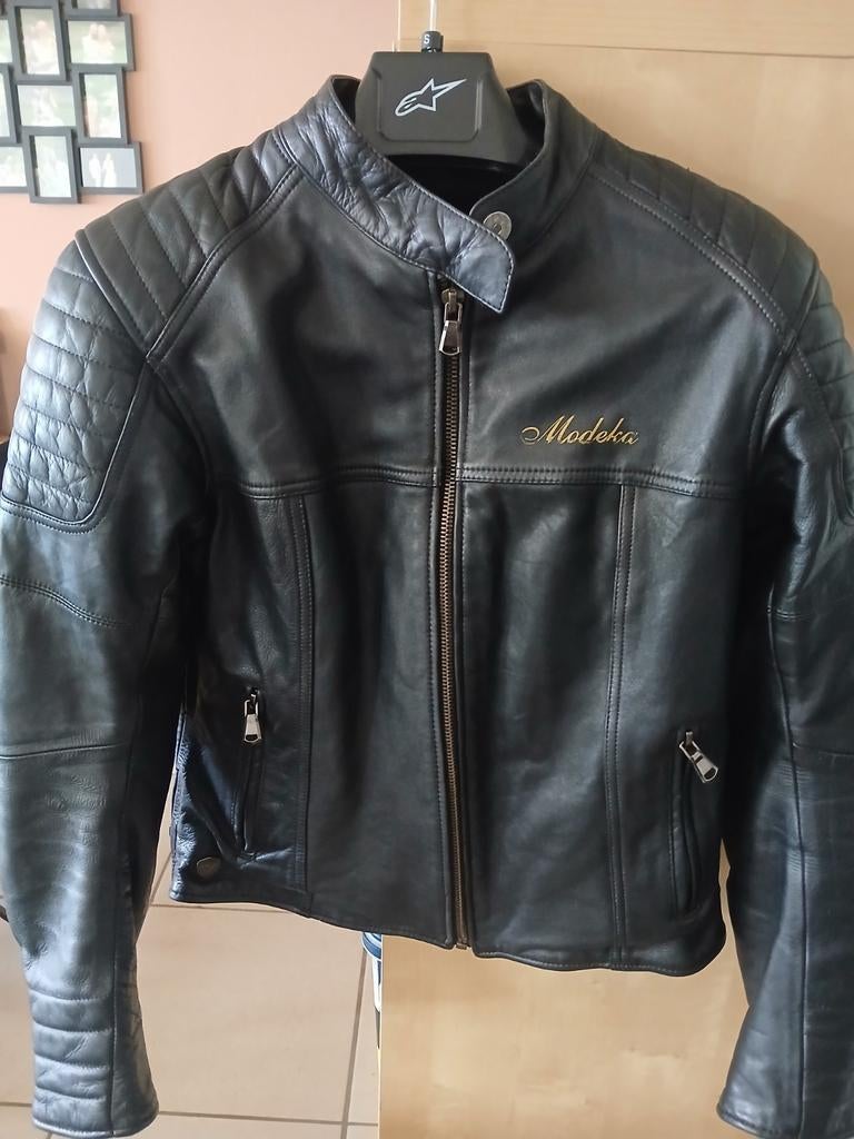 Veste moto cuir pour femme, Motos, Enlèvement