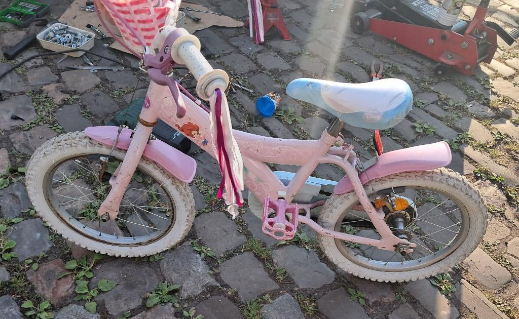 jonge en meisjes fiets goede staat, Ophalen, Handrem, Zo goed als nieuw, Schijfrem
