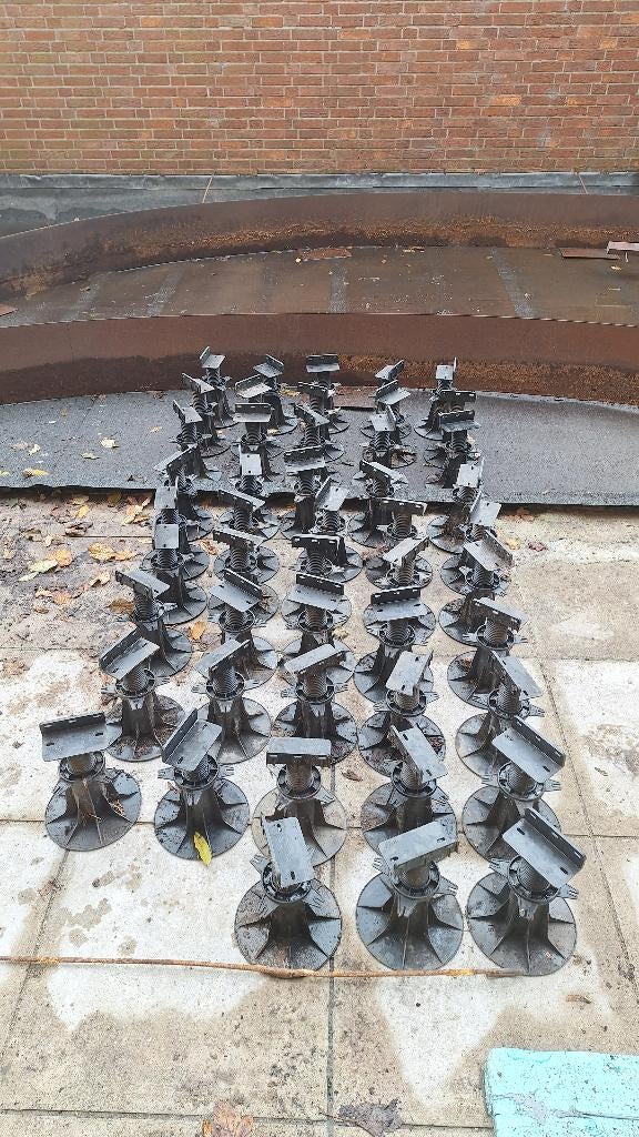 Verstelbare terrasdragers, Tuin en Terras, Terrasdelen en Vlonders, Ophalen, Zo goed als nieuw, Kunststof